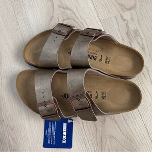 Birkenstock Bronze Double-Strap Sandals
